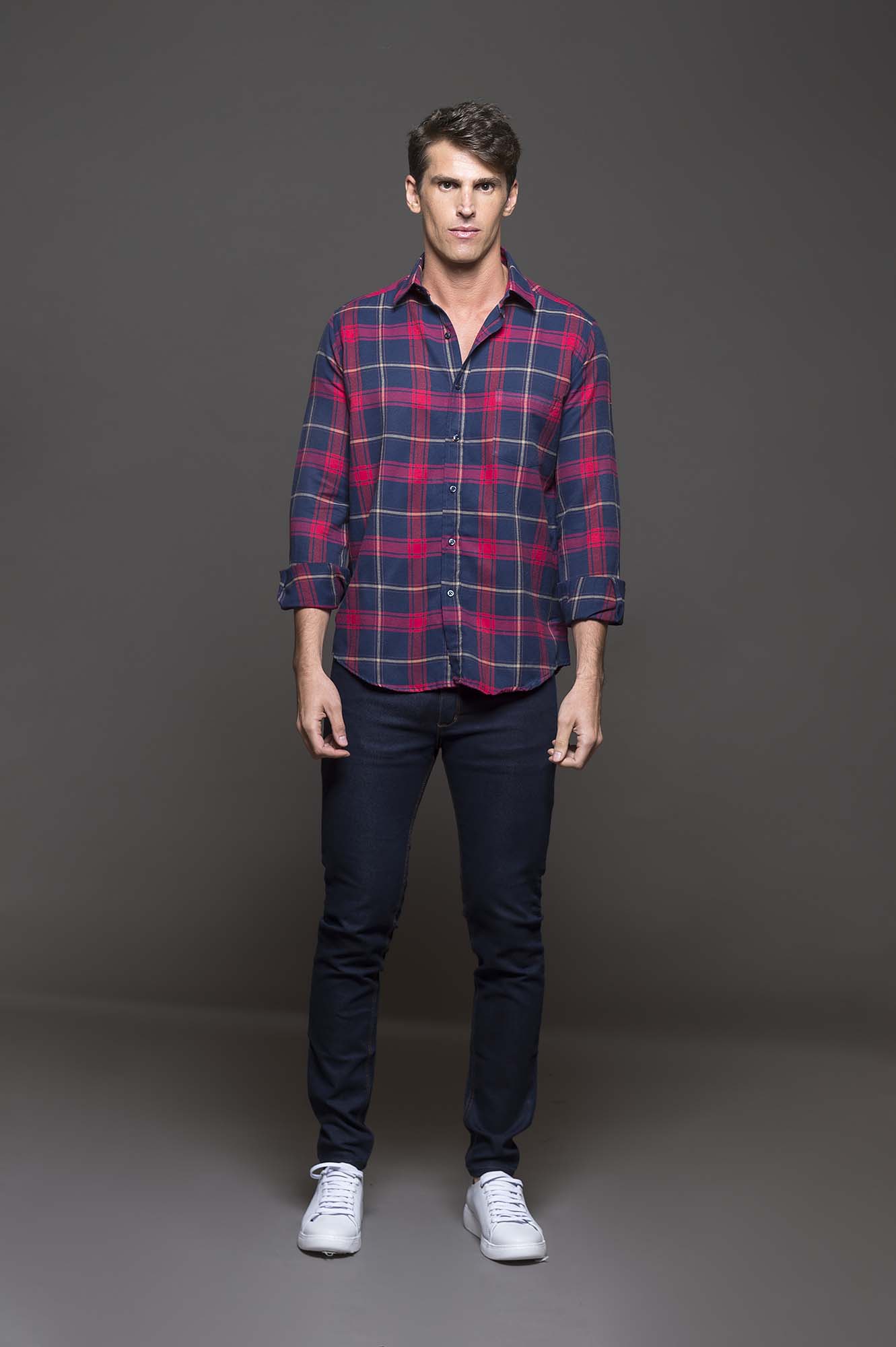 6607VIYMLRO - CAMISA NICK LEÑSP ROJO